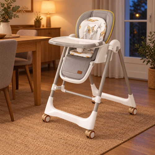 Chaise haute évolutive 2 en 1, avec bascule bébé – vue d'ensemble