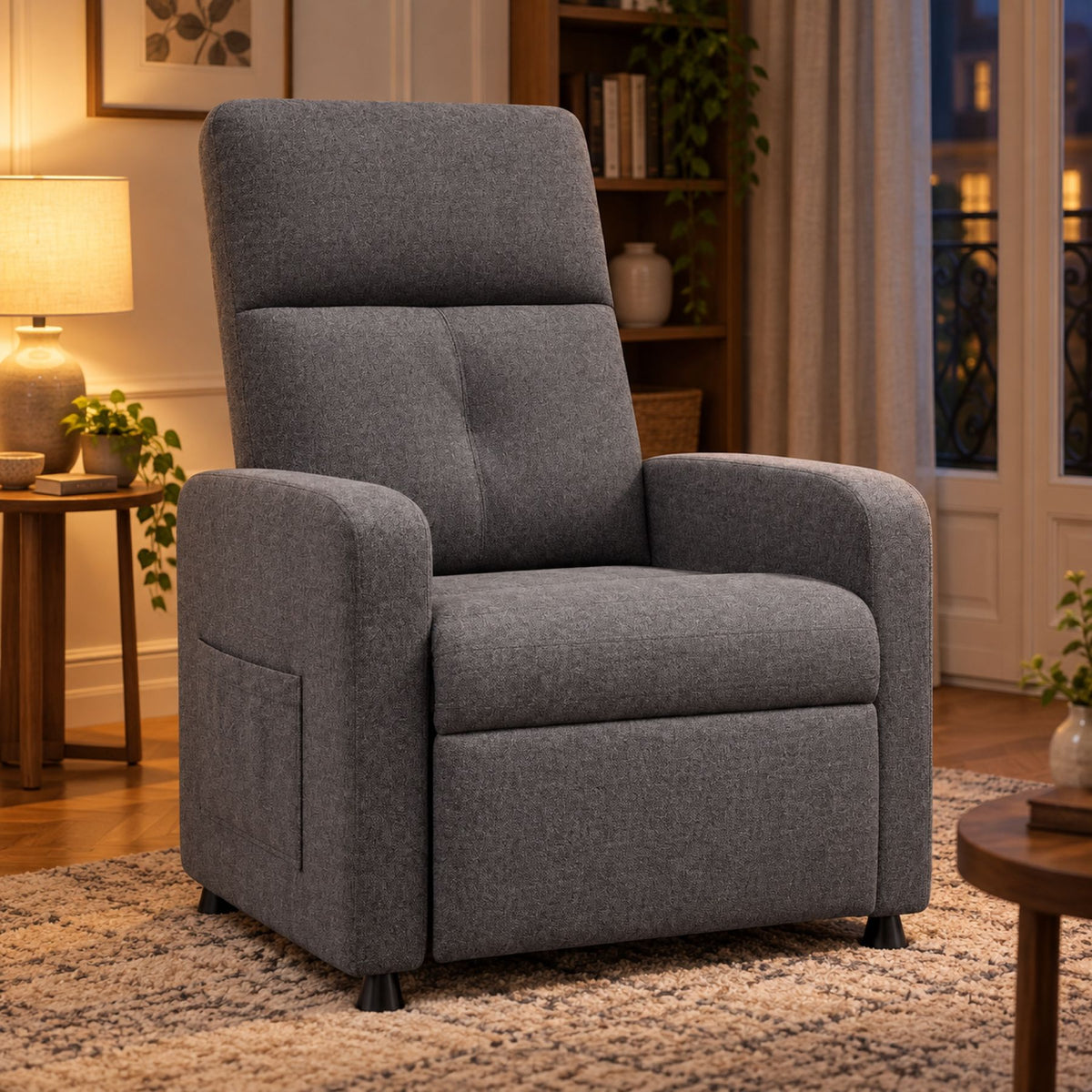 Fauteuil relax électrique, chauffage et massage – vue d'ensemble