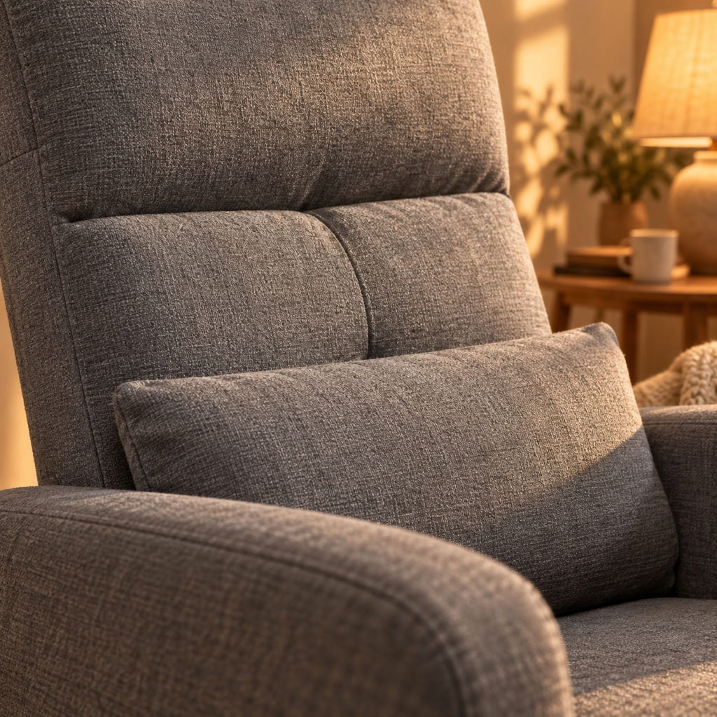 Fauteuil relax électrique, chauffage et massage – détail de la matière