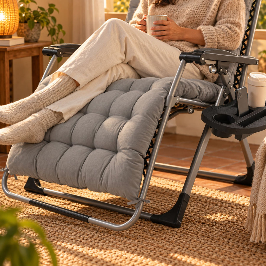 Fauteuil relax extérieur inclinable, zéro gravité – détail