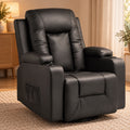 Fauteuil relax manuel similicuir, pivotant, 150 kg – vue d'ensemble