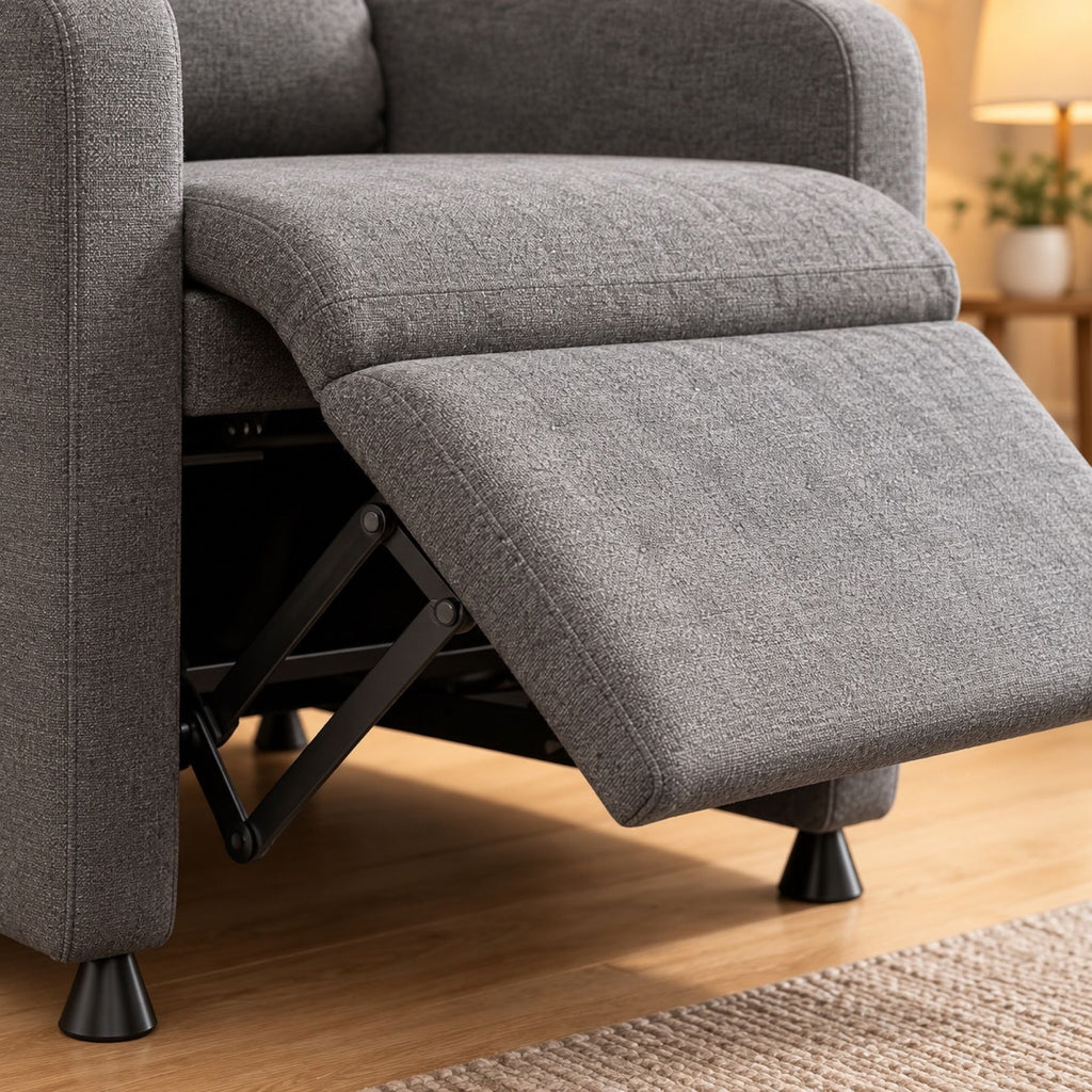 Fauteuil relax moderne inclinable, chauffage et massage – détail