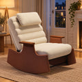 Fauteuil relax à bascule scandinave, velours côtelé – vue d'ensemble